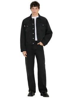 Holzweiler M Straight Jeans Jeans Vasket Sort