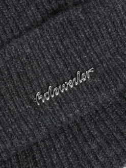 Holzweiler Milli Wool Beanie Lue Mørkegrå