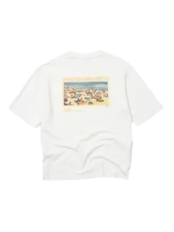 Holzweiler Ranger National Tee T-shirt Hvit Og Gul