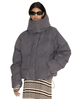 Holzweiler Steilia Brushed Down Jkt Jakke Grå