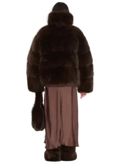 Holzweiler Steilia Fauxfur Down Jkt Jakke Brun