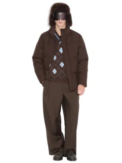 Holzweiler Tech Wool Down Jacket Jakke Brun