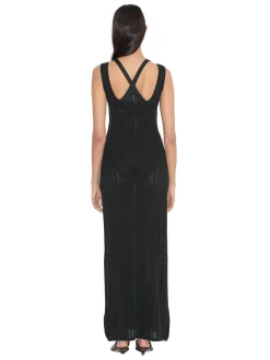 Holzweiler Tine Crochet Dress Kjole Sort