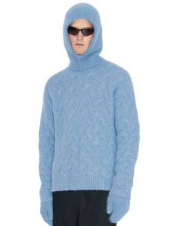 Holzweiler Tine Fluffy Balaclava Balaclava Lyseblå