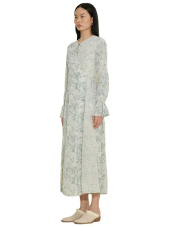 Holzweiler Valery Print Dress Kjole Grønn Mønster