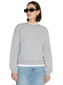 Holzweiler W Regular Crew Genser Lys Grå Melert