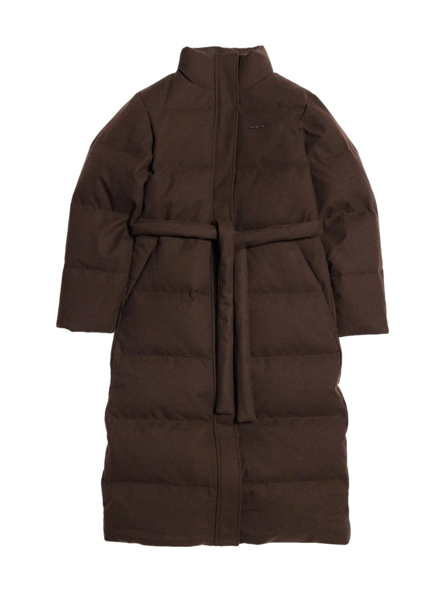 Holzweiler W Tech Wool Down Coat Jakke Mørkebrun