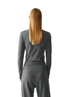 Julie Josephine Andrea Wool Longsleeve Genser Grå