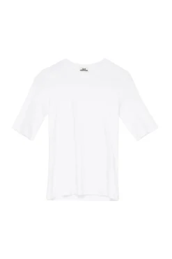 Julie Josephine Marianne Rib Tee T-shirt Hvit