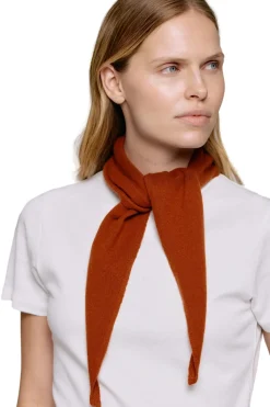 Julie Josephine Rose Scarf Skjerf Rustrød