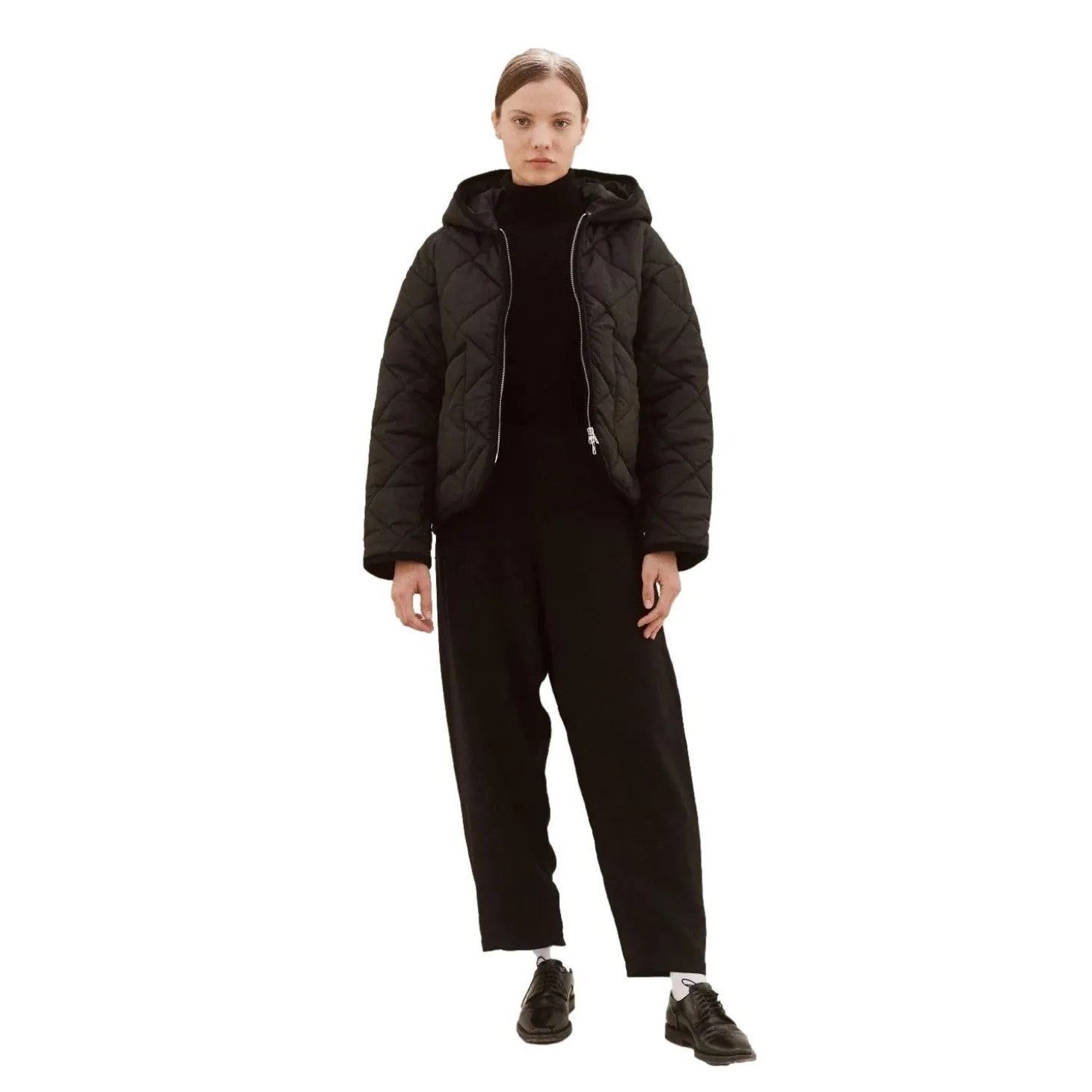 Lavenham Big Quilt Zipped Craydon Womens Jakke Sort