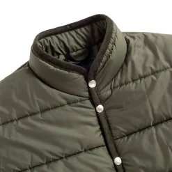 Lavenham Horizontal Big Quilt Mickfield Jacket Mens Jakke Grønn