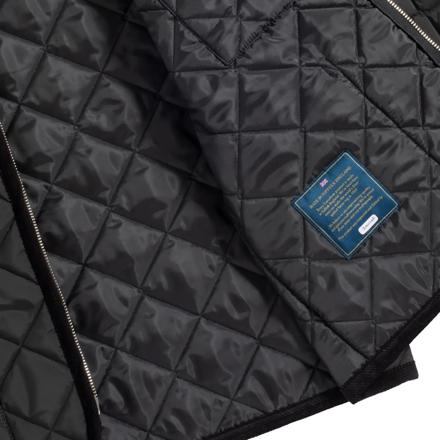 Lavenham UNWADDED TEYNHAM Jakke Sort