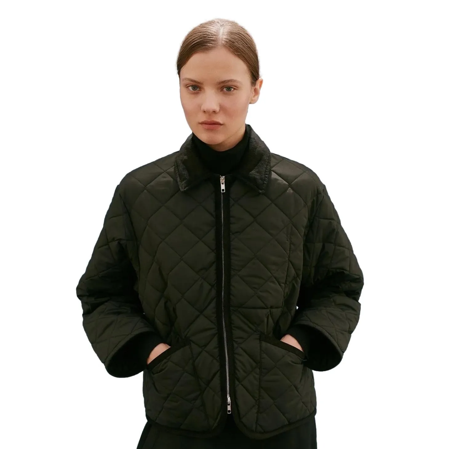 Lavenham UNWADDED TEYNHAM Jakke Sort