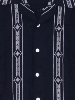 Libertine Libertine Cave Skjorte Hvit Og Blå