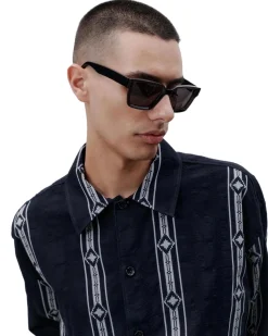 Libertine Libertine Venture Shirt Skjorte Stripet Mørkeblå