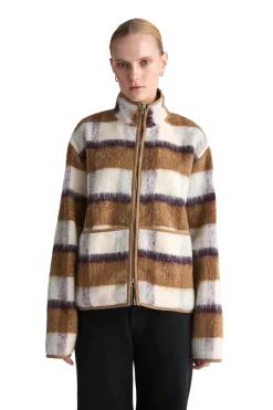 Livid Barkle Yellow Check Genser Gul