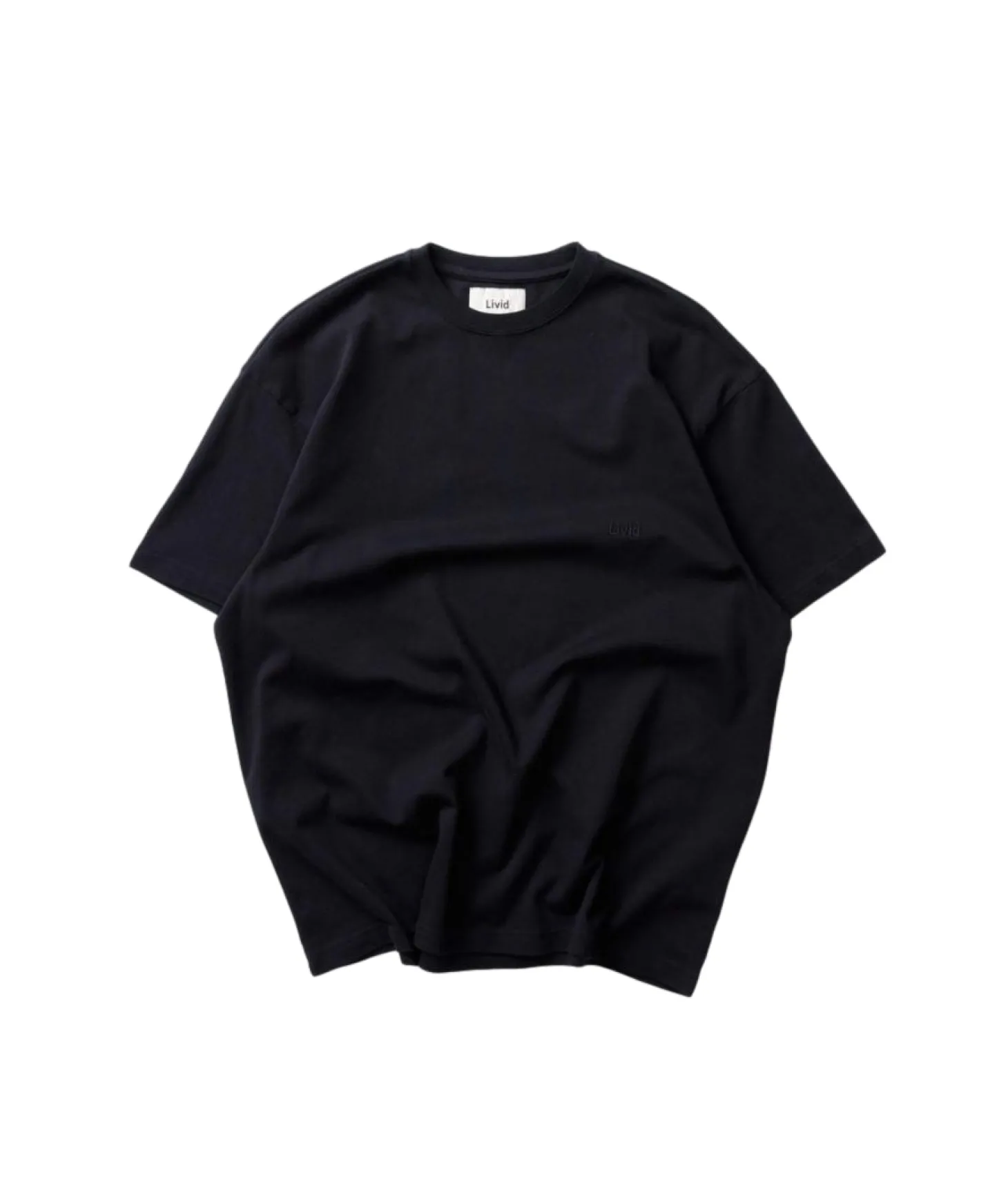 Livid Nelson Organic Black T-shirt Sort