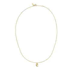 Maanesten E Alphabet Smykke Gull