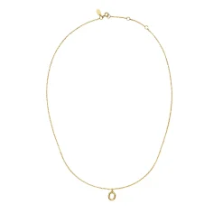 Maanesten O Alphabet Smykke Gull