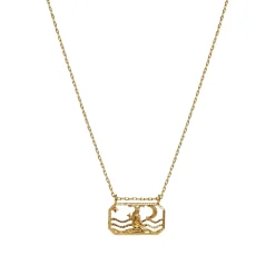 Maanesten Zodiac Capricorn Necklace Steinbukk Smykke Gull