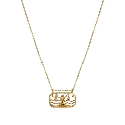 Maanesten Zodiac Libra Necklace Vekt Smykke Gull