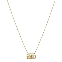 Maanesten Zodiac Libra Necklace Vekt Smykke Gull