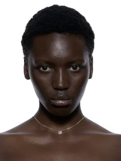 Maria Black Roppogni Drop Necklace Smykke Gull