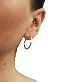 Maria Black Senorita 35 hoop Øredobber Gull