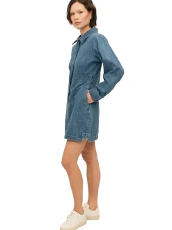 Once Untold Dina Dress Kjole Denim