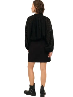 Once Untold Glint Skirt Skjørt Sort