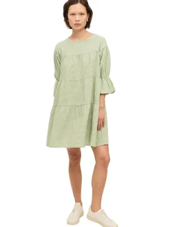 Once Untold Indiana Dress Kjole Hvit Og Grønn