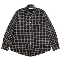 Our Legacy Above Shirt Skjorte Sort Og Beige