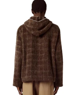 Our Legacy Full Zip Hood Genser Brun Melert