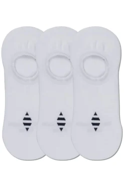 Panos Emporio Hans Erik Cotton No Show Liner 3pk Sokker Hvit