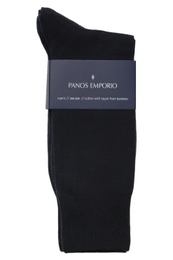 Panos Emporio 3PK Carl Casual Flat Knit Sokker Navy