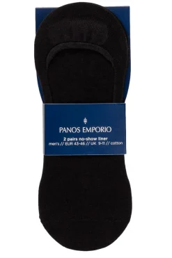 Panos Emporio Runar Cotton No-Show Sokker Sort