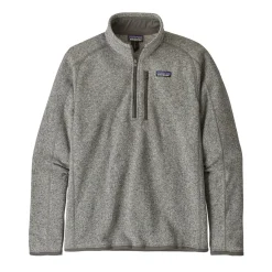 Patagonia M Better Sweater 1/4 Zip Stonewash Genser Lys Grå Melert