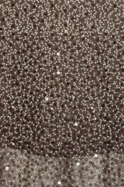 ROTATE Beaded Midi Tube Dress Kjole Brun