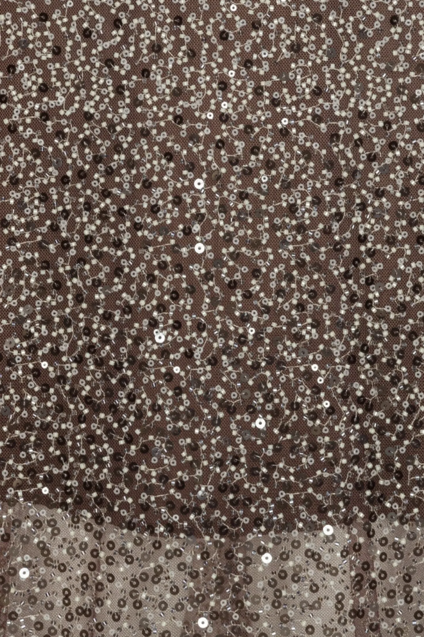 ROTATE Beaded Midi Tube Dress Kjole Brun