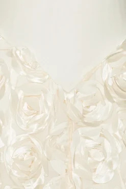 ROTATE Long Sleeve Maxi Dress Kjole Off-White