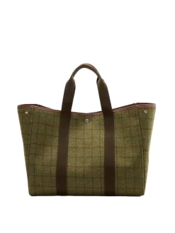 Rue de Verneuil Traversée XL Hunting Tweed Kaki Veske Grønn Mønster