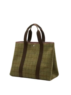 Rue de Verneuil Traversée XL Hunting Tweed Kaki Veske Grønn Mønster