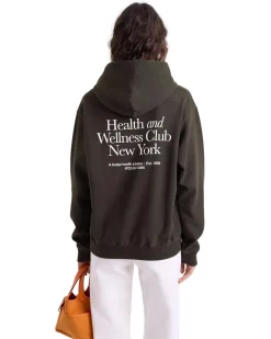 Sporty & Rich HWCNY Hoodie Hettegenser Vasket Sort