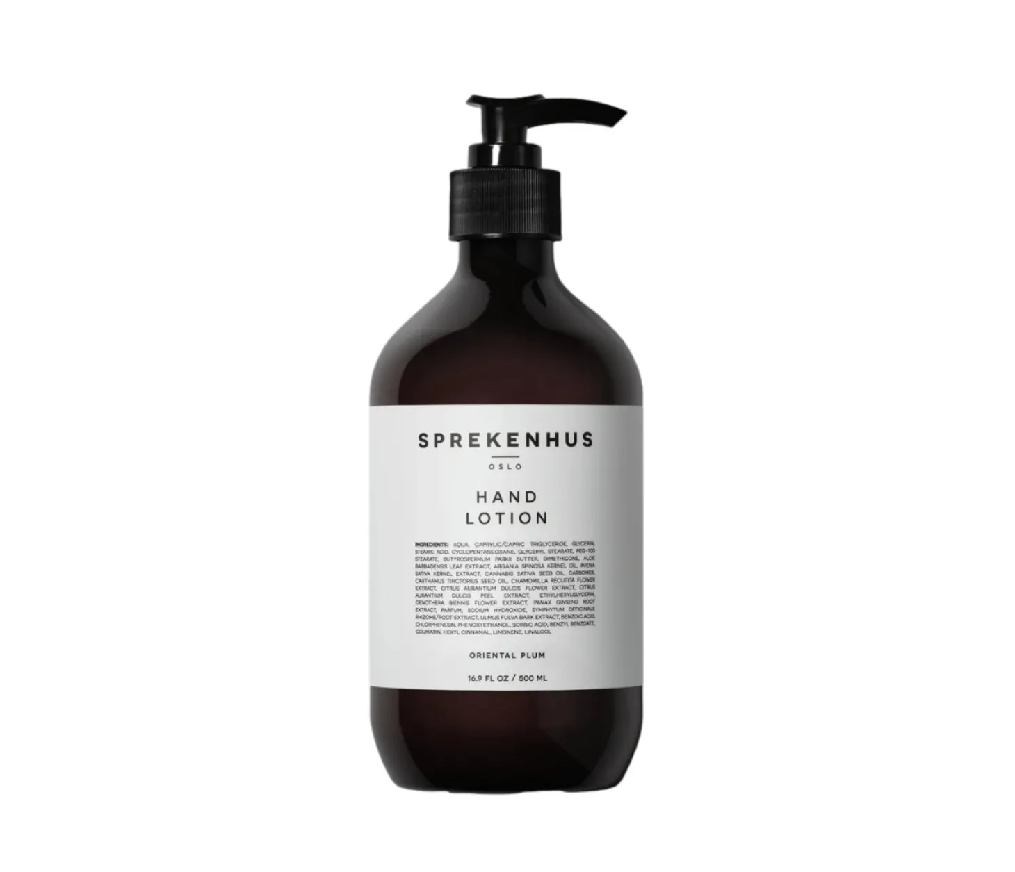 Sprekenhus Hand Lotion 500ml - Oriental Plum Håndkrem Gjennomsiktig