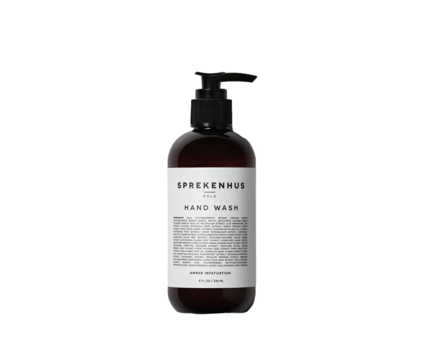 Sprekenhus Hand Wash 236ml - Amber Infatuation Håndsåpe Gjennomsiktig