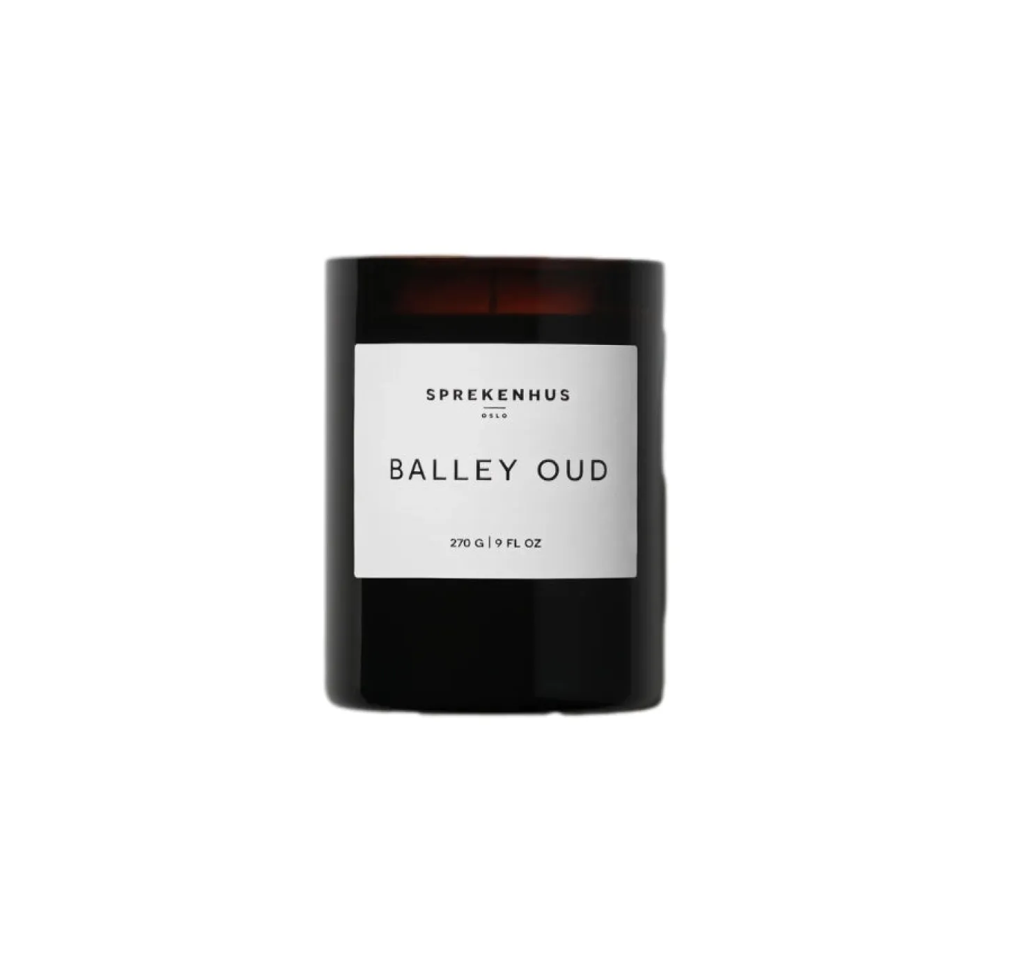 Sprekenhus Scented Candle 270g - Balley Oud Duftlys Hvit