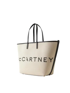 Stella McCartney Tote Bag Eco Canvas Veske Ecru