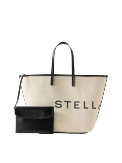 Stella McCartney Tote Bag Eco Canvas Veske Ecru
