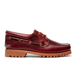 Timberland Authentic 3-Eye Lug Boat Shoe Burgundy Sko Burgunder